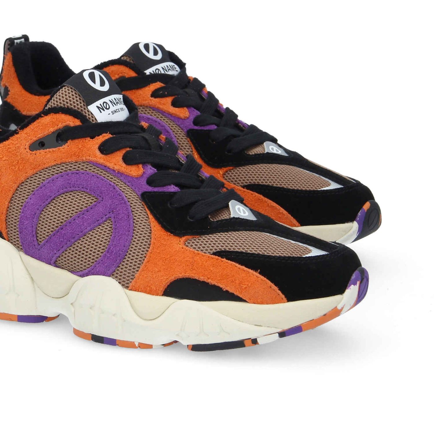 KRAZEE RUNNER M - SDE/SANDW./HSDE - BLACK/TAUPE/PURPLE/ORANGE